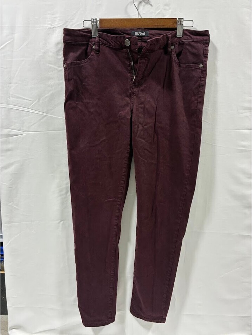 Buffalo David Bitton Women's Vale Mid-Rise Stretch Skinny Jeans Size 12/32 in Pl